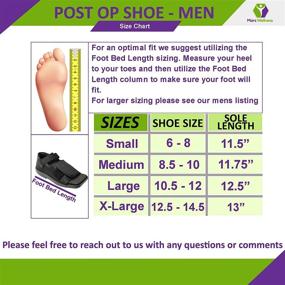 img 3 attached to 👞 Mars Wellness Premium Post Op Broken Toe/Foot Fracture Square Toe Walking Shoe for Men - Medium Size: A Reliable Orthopedic Foot Support Solution