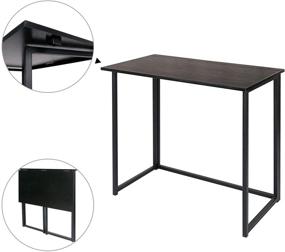 img 2 attached to 🖥️ Folding Computer Desk: Space-Saving Solution for Small Spaces