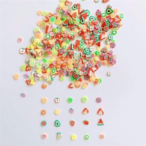 img 1 attached to 🍉 Nail Angel 3200pcs Polymer Clay Fruit Slices Assortment - 20 Different Shapes Mix in a Bag for Nail Art, Slime Crafts & Decorations - 10202