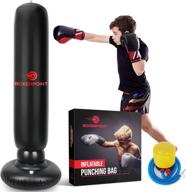 🥊 inflatable punching bag for kids - 63" high boxing blow up training bag with stand - strong kid bop bag for kickboxing practice - bounce back freestanding punch bag gift set: the ultimate training tool for young boxing enthusiasts logo