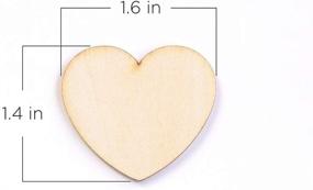 img 1 attached to Kate Aspen Wooden Guest Book Alternative - Set of 75 Wodden Hearts, Brown (One Size)