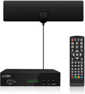 📺 ubisheng digital tv converter box with antenna - 1080p atsc converter indoor for hdtv, pvr recording & playback, hdmi output, timer setting, led set top box with amplifier, coax cable - compatible with all tvs logo
