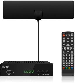 img 4 attached to 📺 UBISHENG Digital TV Converter Box with Antenna - 1080P ATSC Converter Indoor for HDTV, PVR Recording & Playback, HDMI Output, Timer Setting, LED Set Top Box with Amplifier, Coax Cable - Compatible with All TVs