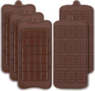 cozihom food grade silicone chocolate bar molds - break-apart design for energy bars, cocoa bars, candy protein bars - set of 5 logo