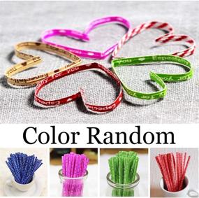 img 2 attached to 🍬 100 Pcs Clear Cellophane Treat Bags with Twist Ties - Perfect for Candy, Cookies, Lollipops and Desserts