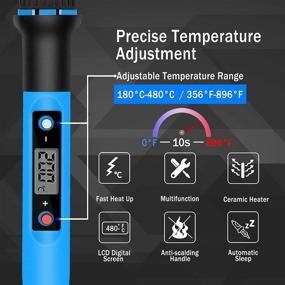 img 2 attached to 🔥 Liouhoum 80W Soldering Iron Kit: Versatile and Precise Tools for Efficient Soldering Projects