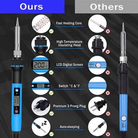 img 1 attached to 🔥 Liouhoum 80W Soldering Iron Kit: Versatile and Precise Tools for Efficient Soldering Projects