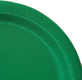 img 1 attached to Convenient 24-Count Emerald Green Paper Lunch Plates by Creative Converting Touch of Color