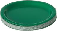 convenient 24-count emerald green paper lunch plates by creative converting touch of color logo