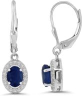 gemstone earrings sterling packaging sapphire logo