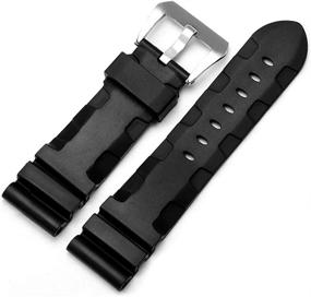 img 4 attached to Enhanced Rubber Replacement for Panerai Luminor Radiomir Watches