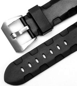 img 3 attached to Enhanced Rubber Replacement for Panerai Luminor Radiomir Watches