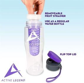 img 2 attached to 💦 Revive and Stay Hydrated with Active Legend Triton BPA-Free Fruit Infuser Water Bottle