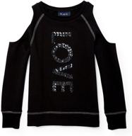 childrens place sequin shoulder sleeve logo