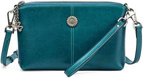 img 4 attached to 💼 GOIACII Leather Crossbody Wristlet Handbag: Stylish Women's Handbags & Wallets on the Go!