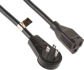 img 1 attached to 🔌 Промышленный продлительный электрический шнур с плоской вращающейся вилкой - улучшенная универсальность и безопасность.