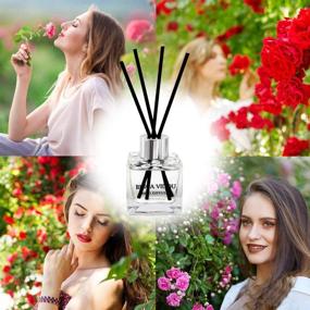 img 3 attached to 🌹 Enhance Your Space with the Rose Reed Diffuser Set - Premium Scented Oil Diffuser for Bedroom, Bathroom, Office | Invigorating Fragrance | Thoughtful Home Fragrance Gift - 50 ml/ 1.7 oz