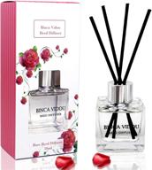 🌹 enhance your space with the rose reed diffuser set - premium scented oil diffuser for bedroom, bathroom, office | invigorating fragrance | thoughtful home fragrance gift - 50 ml/ 1.7 oz логотип