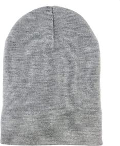 img 3 attached to 🧢 BRUCERIVER Unisex Slouchy Beanie Cap with Elastic Fit - Classic Knit Hat for Men and Women