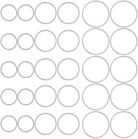 img 4 attached to 🔗 Hollow Stainless Steel Charms Pendants for DIY Crafts: Circle-shaped Frame Jewelry Findings Bezels to Make Earrings and Necklaces - Set of 60pcs, 0.47-0.79inch