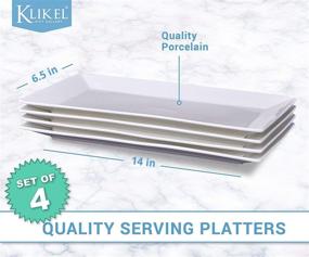 img 2 attached to 🍽️ Klikel Serving Platters - Microwave and Dishwasher Safe