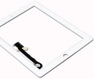 📱 premium ipad 4 digitizer screen replacement - compatible with 4th gen - white logo