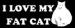 heart bumper sticker fatcat decal logo