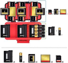 img 3 attached to Корпус для батареи камеры и карты памяти LENSGO