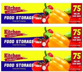 img 1 attached to 🛍️ PARTY BARGAINS 1 Gallon Size Food Storage Bags with Twist-Ties - Convenient Pack of 225 Bags (3 Boxes of 75 Bags Each) for Kitchen, Office, Commercial, & Home Use