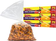 🛍️ party bargains 1 gallon size food storage bags with twist-ties - convenient pack of 225 bags (3 boxes of 75 bags each) for kitchen, office, commercial, & home use logo