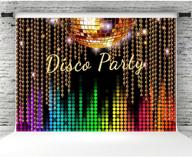 🕺 vibrant 70's disco party backdrop banner - neon dancers photo background studio props for wall decorations logo