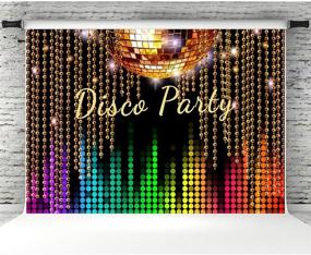 img 4 attached to 🕺 Vibrant 70's Disco Party Backdrop Banner - Neon Dancers Photo Background Studio Props for Wall Decorations