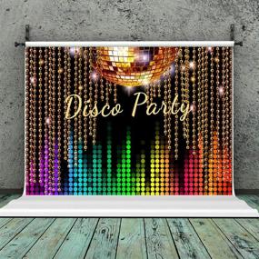 img 3 attached to 🕺 Vibrant 70's Disco Party Backdrop Banner - Neon Dancers Photo Background Studio Props for Wall Decorations