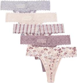 img 2 attached to Jessica Simpson Underwear Multi Pack Gardenia