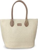 👜 women's rattan summer shoulder handbag 17.8x12.6 - handbags & wallets logo