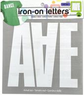 🔤 dritz iron-on letters: high-quality white letters for easy fabric customization logo