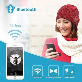 img 2 attached to Bluetooth Beanie Hat Headphones Headset Cell Phones & Accessories