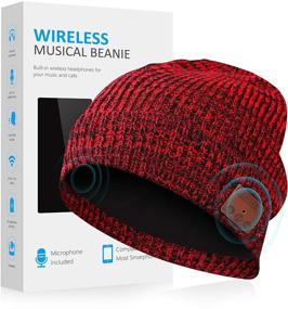 img 4 attached to Bluetooth Beanie Hat Headphones Headset Cell Phones & Accessories