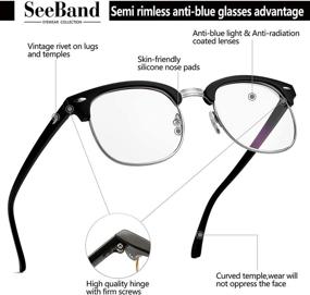 img 2 attached to SeeBand Blocking Glasses Rimless Computer