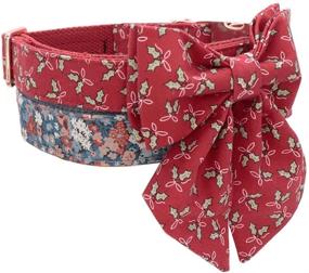 img 1 attached to ARING PET Bowtie Dog Collar - Adjustable Adorable Collar with Bow for Small, Medium, and Large Dogs