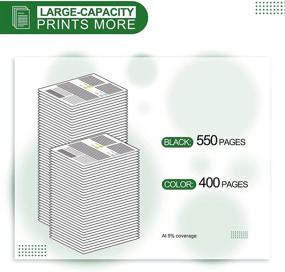 img 2 attached to 🖨️ JICDHBIW Remanufactured Ink Cartridge Replacement for HP 61 XL 61XL - Black Tri-Color (2-Pack) - Compatible with Envy 5530 4500 4502 DeskJet 2540 1512 2512 2542 3000 1055 3052A 2544 OfficeJet 4630 Printer