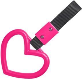 img 4 attached to Kei Project JDM Tsurikawa Ring Japanese Subway Train Bus Handle Hand Strap Drift Charm Bosozoku (Heart: Pink/Black)