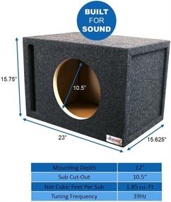 img 1 attached to 12” корпус с отверстиями для сабвуфера/динамика JL Audio [Atrend 12W7SV] - совместим с сабвуферами серии W7. Гордо произведено в США.