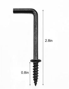 img 2 attached to IDEALSV Shape Screw Hooks Black