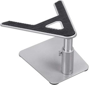 img 1 attached to Monoprice Universal Laptop Riser Stand - Silver: Elevate Your Laptop 4.7 to 6.7 Inches with Workstream Collection