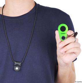 img 1 attached to 📷 Bluetooth Camera Shutter Remote Control - Drop Style - iPhone/Android Compatible - Single Button Control - Carabiner and Lanyard with Detachable Ring Included