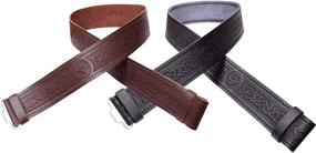 img 4 attached to 🏴 Scottish Highland Men's Leather Accessories for AAR Leather