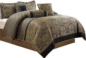 img 4 attached to Chezmoi Collection Lisbon Jacquard Comforter