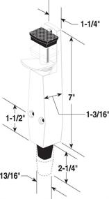 img 1 attached to Spring Loaded Step-On Door Holder with Aluminum Painted Diecast - Prime-Line Products J 4595