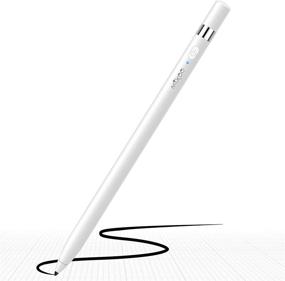img 4 attached to 🖊️ Mixoo Fine Tip Stylus Pen with Palm Rejection - White, Compatible with iPad 2019(7th Gen), iPad 2018(6th Gen), iPad Air 3, iPad Mini 5, iPad Pro 11/12.9 Inch